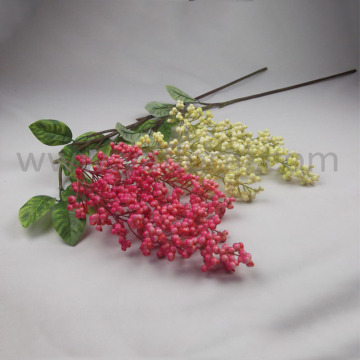 Artificial plastic berry stem handmade stem with foam berry for home decoration