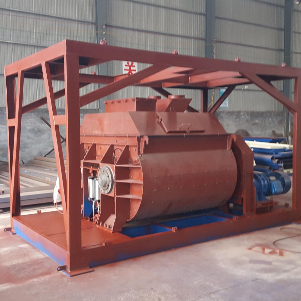 JS self propelled concrete mixer with mechanical hopper