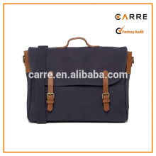 stylish messenger bag style cotton canvas brief case for man
