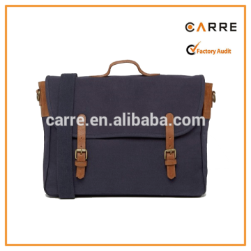 stylish messenger bag style cotton canvas brief case for man