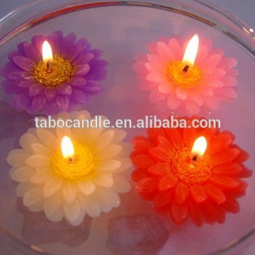 sun flower floating led candle