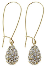 Brand Gold Drop Earrings with CZ Diamond