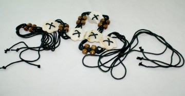 Fashion waxed cord braided belt