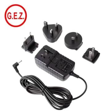 Interchangeable 5v 2.5a 3.1a 9v 2a 12v 1.5a 24v 0.75a Ac Dc Adapter 18w Power Supply Wall Type Power Adapter