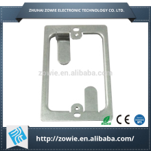 Single gang dry wall metal wall plate braket