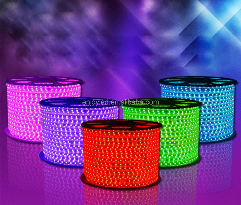 220V 110V LED Strip 5050 50m 100m roll IP67 Waterproof RGB Dual Color Rope lighting