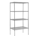 Easy Assembly Chrome Wire Showing Shelf