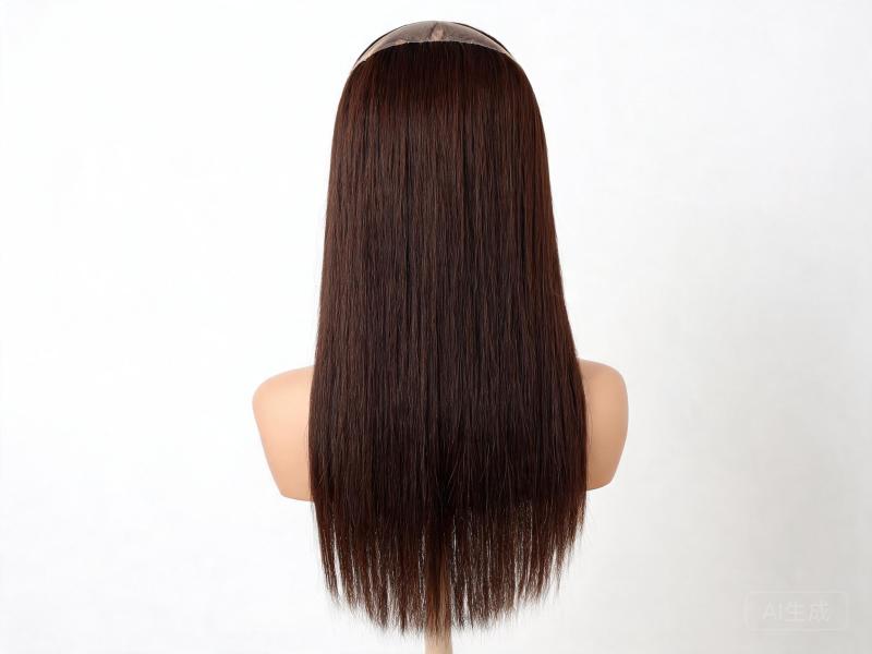 Dark Brown Straight Lace Front Wig 100% Human Hair