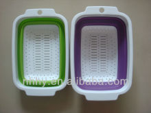 Rectangle Plastic Folding Colander