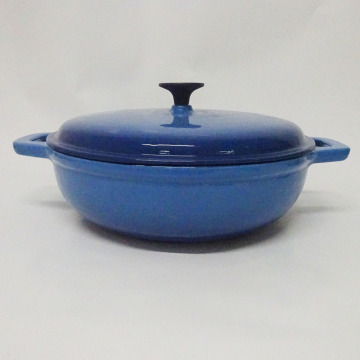 Cast Iron Round Shallow Casserole