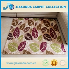 fallen leaves design patters home rug printed non-slip coral fleece carpets
