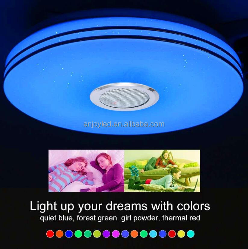 30 / 33cm intelligent BT music lamp app modern simple children's room study bedroom balcony led ceiling lamp