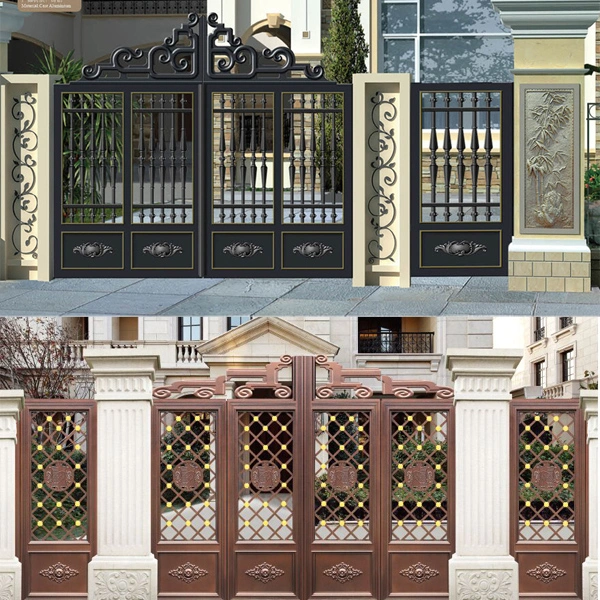 Laser Cut Villa Aluminum Entrance Door