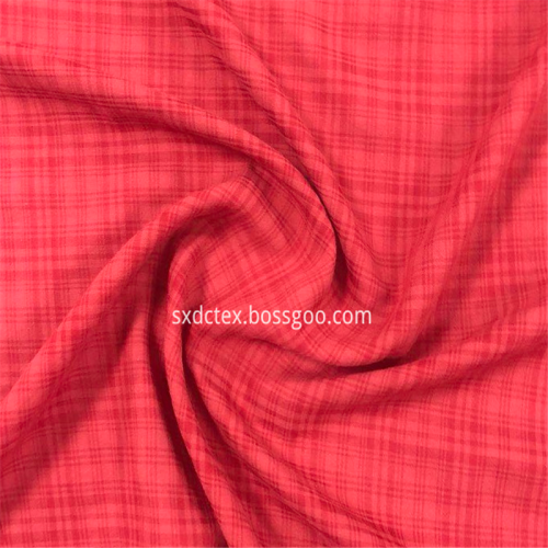 59% Cotton 41% Rayon Fleece Plaid Casual Clothing Fabrics