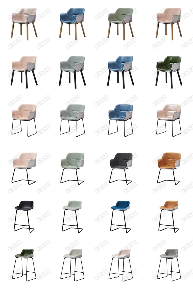 Andreu World Plastic Fabric Cushion Nuez Chair with Metal Cantilever Leg