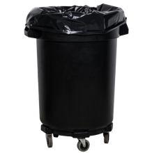 Heavyduty black LDPE plastic garbage bags