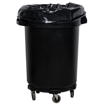 Heavyduty black LDPE plastic garbage bags