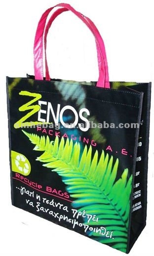 PP nonwoven laminated printed shopping bags