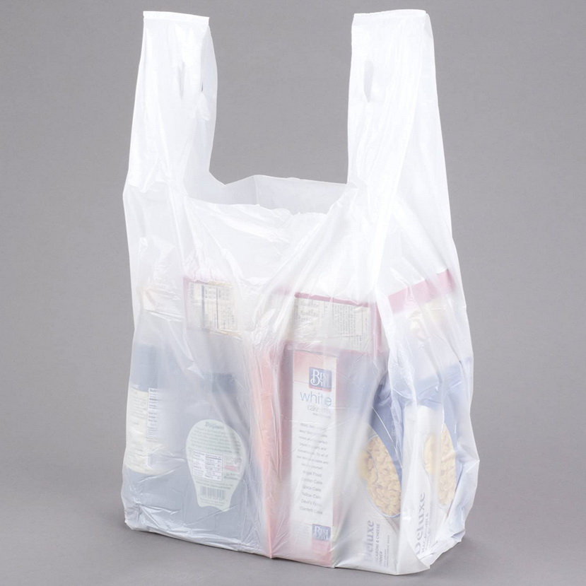 Plastic shopping bags can be customized