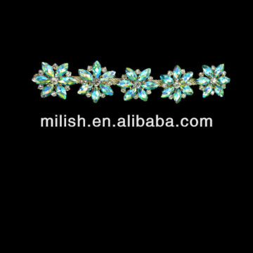 Fashion Decorative Diamante Rhinestone Trimmings Chain for Evening Dress MR-0012
