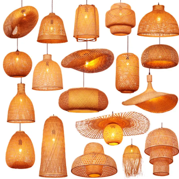 Modern Handmade Wicker Rattan Bamboo Pendant Lamp