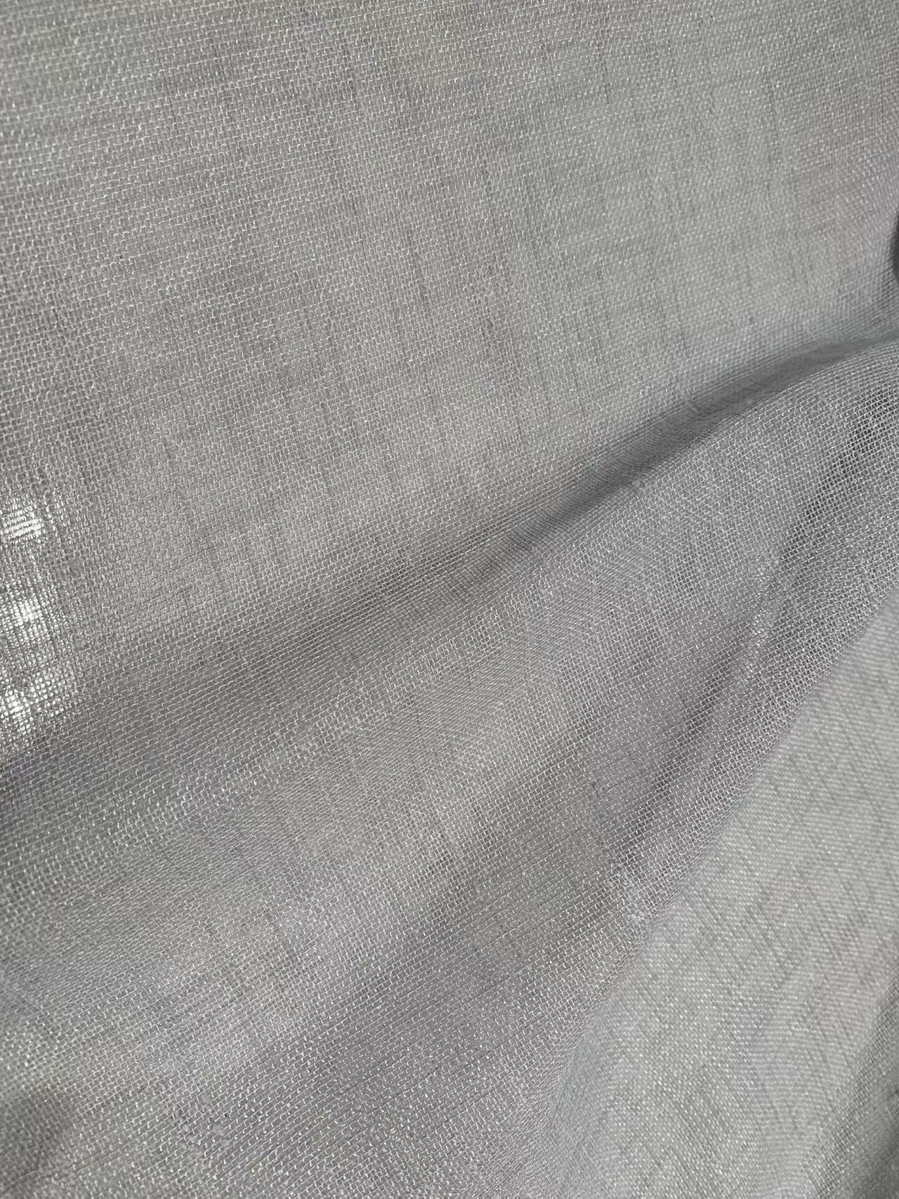 Tela ligera de gasa lisa para cortinas Lightweight Plain Chiffon Fabric for Curtains