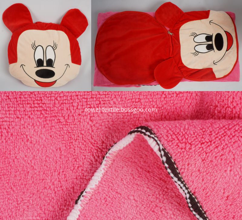 Cute Cartoon Microfiber Blanket