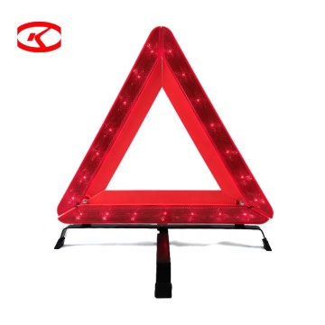 DOT Approved Reflective Emergency Triangle LED Flashing Car Warning Light