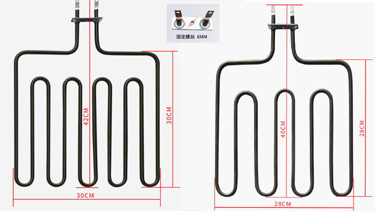 220v 600w high temperature industrial electric tubular toaster oven heating element