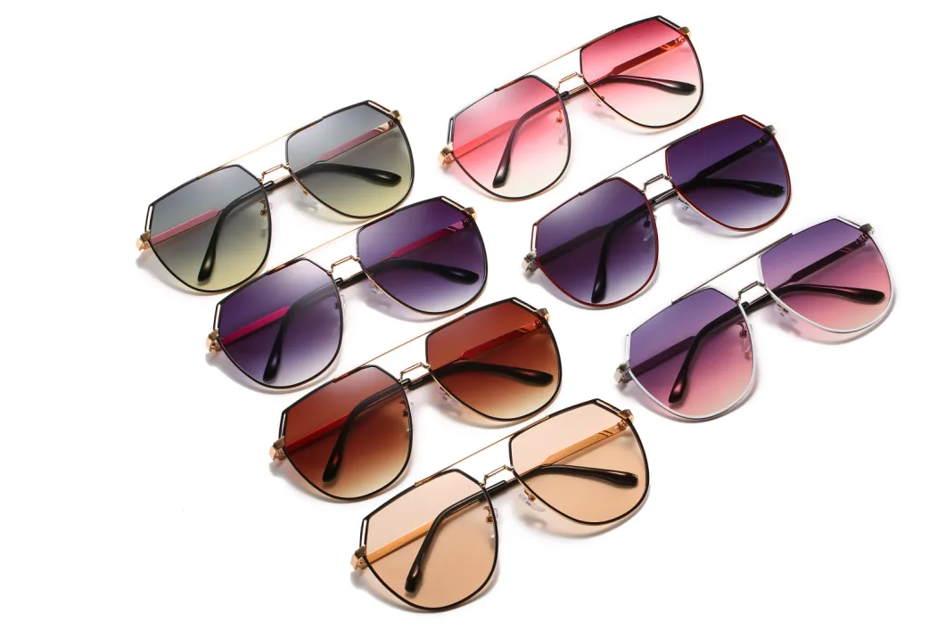 2020 Ready Made Hot Selling Ocean Lens Metal Fashion Sunglasses