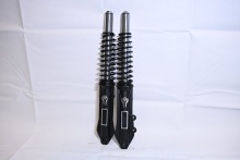 External spring diamond disc brake shock absorber