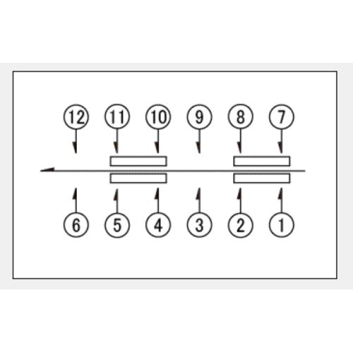 Spun series push switch