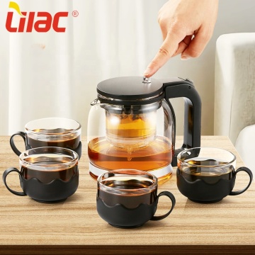 Lilac Glass tea teapot set