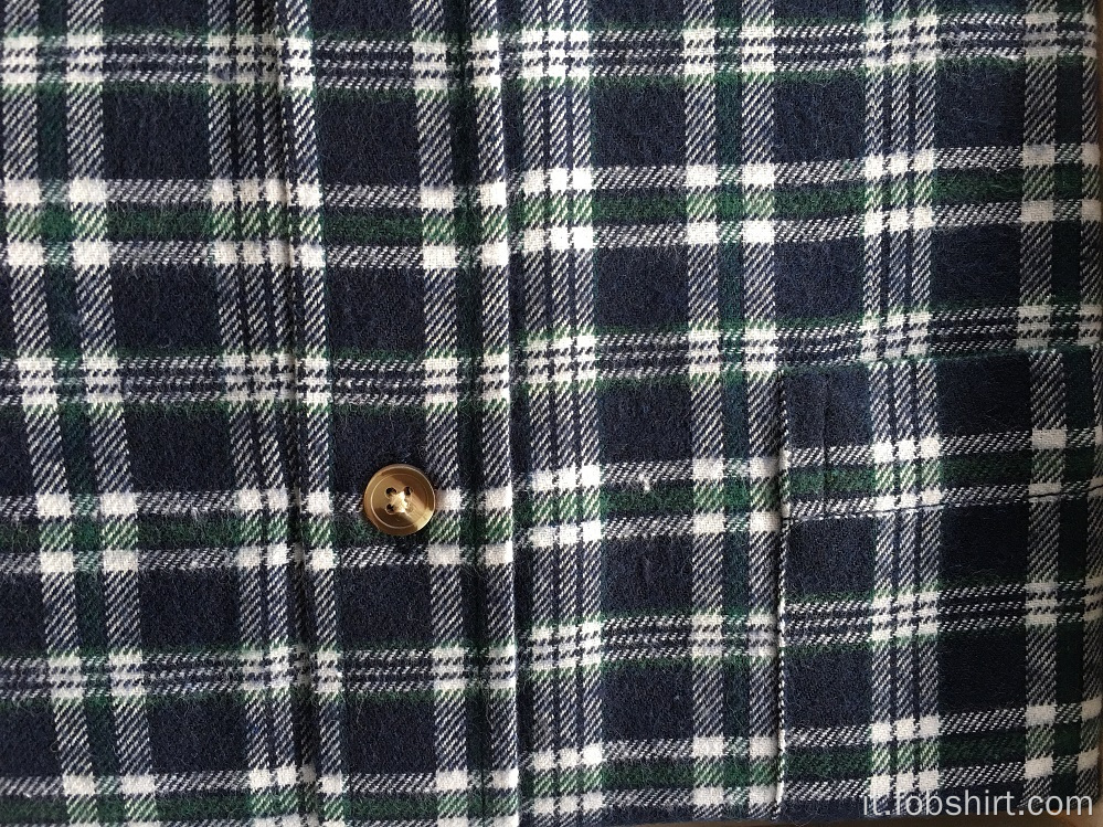 Camicia da lavoro in tessuto di flanella