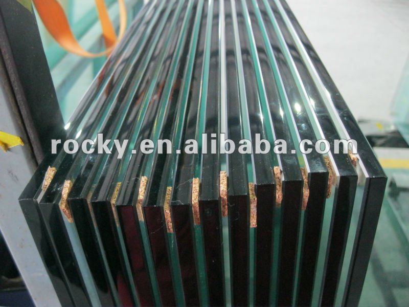 8mm 10mm 12mm Laminated tempered Storefront Glass with EN12150 12600