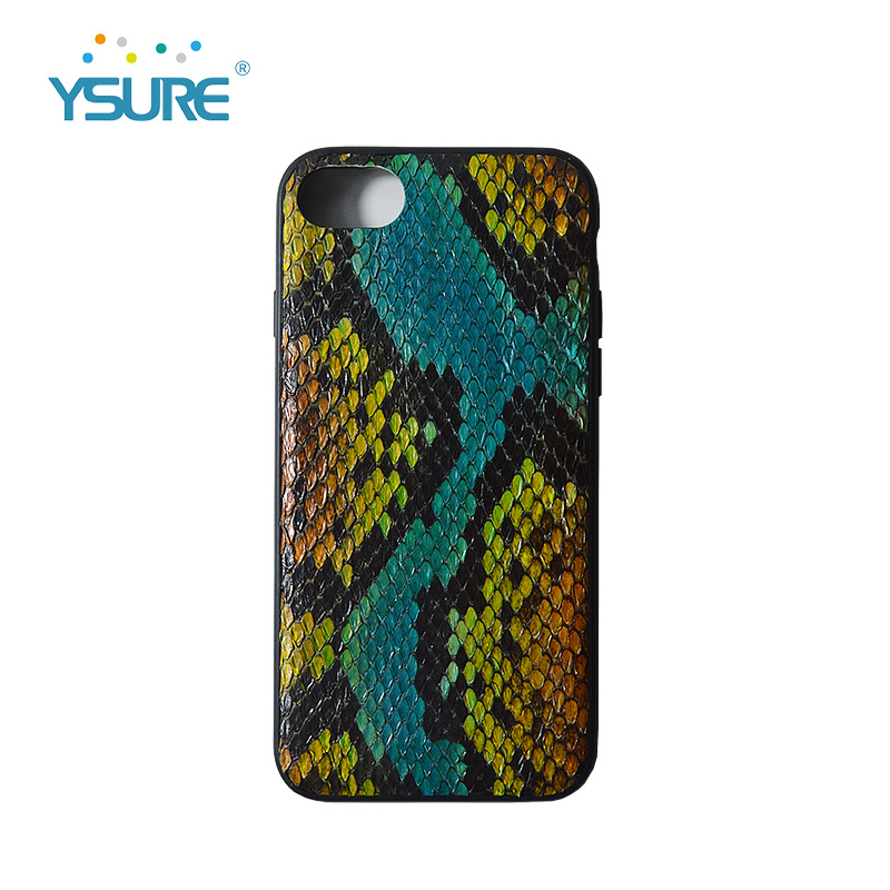 Anti knock back cover Super thin oem python skin custom eco white phone case