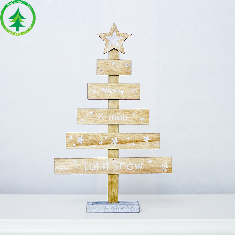 Wooden Christmas Decoration for Home Christmas Tree Pendant Christmas Wood Ornaments Navidad New Year 2020