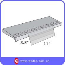 Clear PVC sheet for shelf label , Shelf PVC Label Holder
