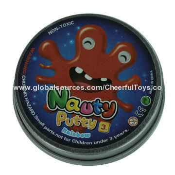 Thinking putty in various colors, bounces, stretches and snaps