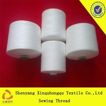 T20s/3 raw white spun polyester knitting thread