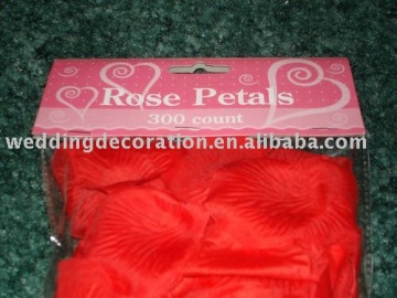 Wholesale artificial flower petals for decorative red wedding silk rose petals