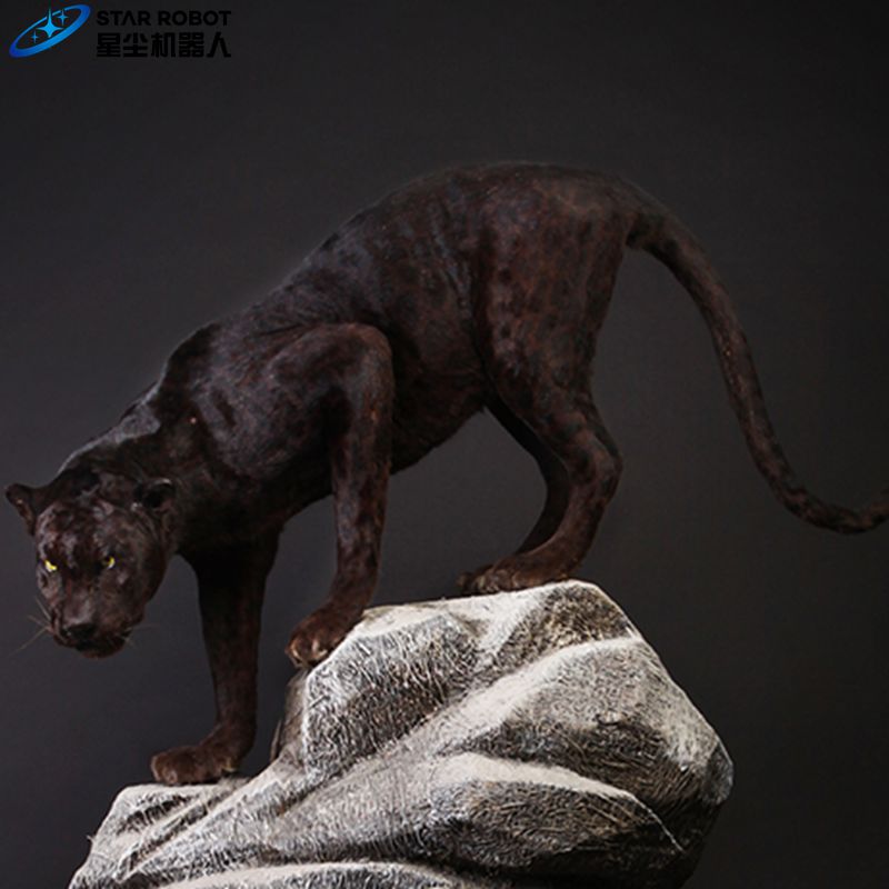Mô hình báo hoạt hình Animatronic Leopards Model