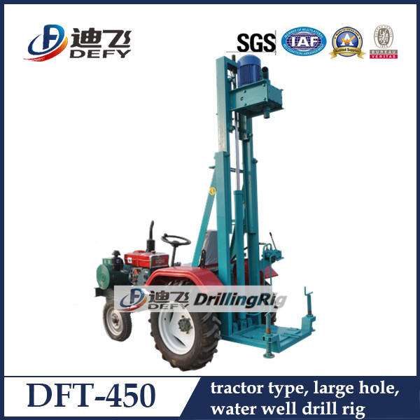 Large Diameter Dft-450 Tractor Drilling Rig for Water Wells