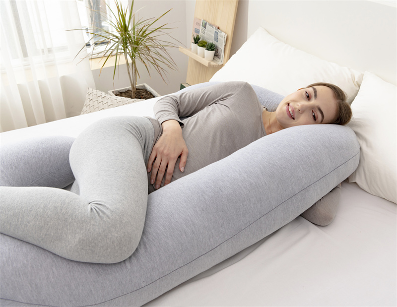 almohada de maternidad de cuerpo completo de cuña en forma de C