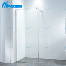 Aluminum Framed Modern Fixed Glass Shower Screen