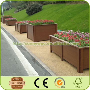 Durable wpc decoration cheap plastic flower pots