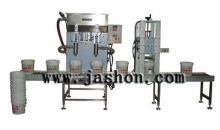 GFE-18Y two heads weight filling and cover gland machine