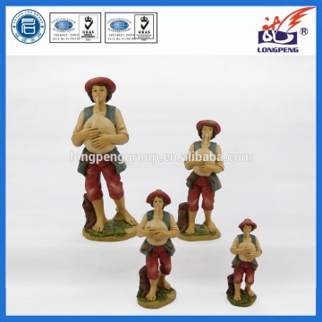 Nativity Sene Figurine 6 inch, Bagpiper Player,Nativity Village Figurine