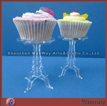 Clear Stacking Individual Acrylic Cake Holder Stand