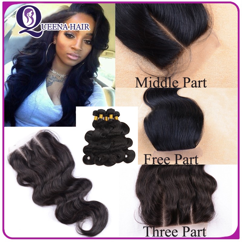 Top selling product cheap human hair Brazilian virgin hair bundles with lace closure